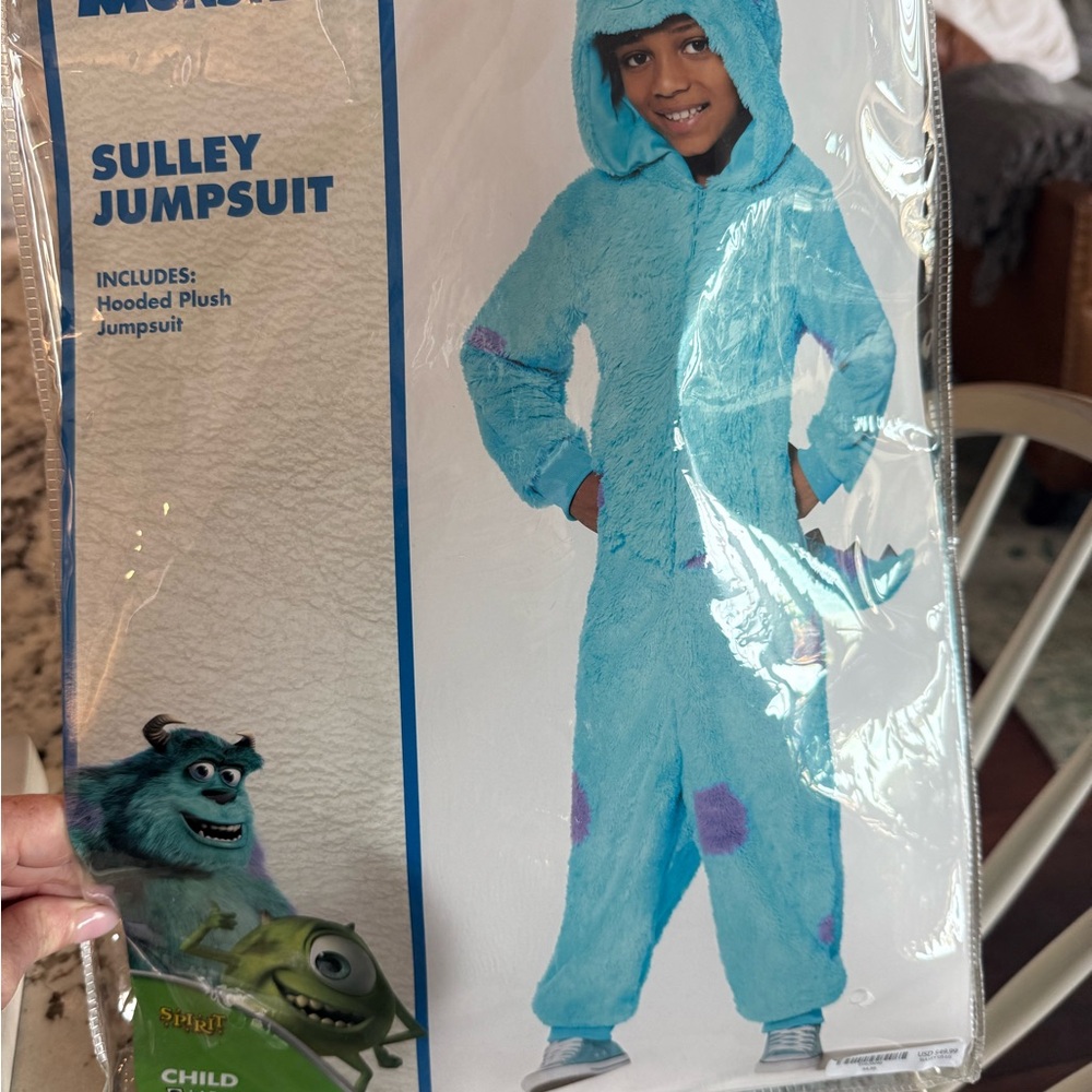 Monsters Inc. Sulley Hooded Plush Jumpsuit